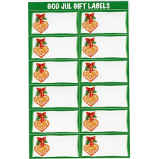 God Jul Pepparkakor Gift Labels 